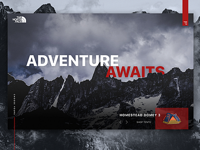 North Face Homepage Design