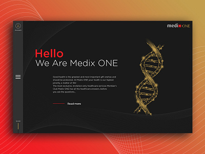 Medix ONE 3d animation design illustrator photoshop space art typography ui ux web