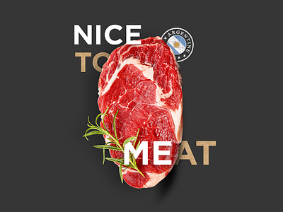 Paskovich design digital design food illustration illustrator meat photoshop steak typography typorgraphy ui ux web