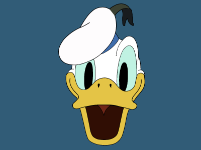 Donald disney illustrator vector