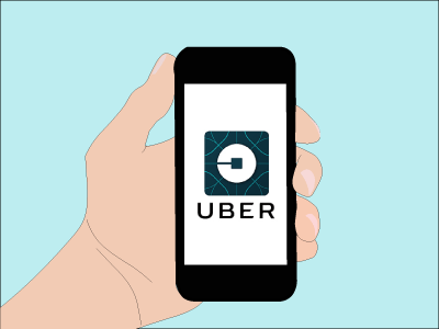 Calluber cars flat design illustration illustrator transportation uber