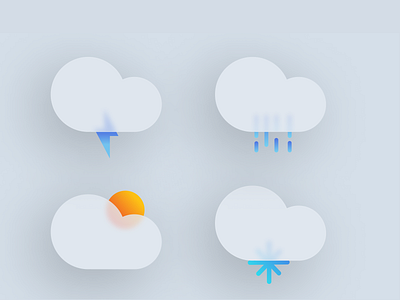 Weather Icon daily ui design graphic design ui ux