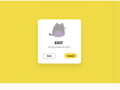Pop up Screen -Exit page daily ui design graphic design ui ux