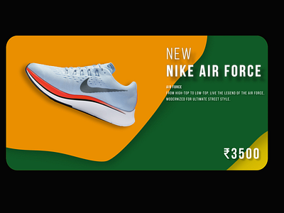 Amazon Product Add - Nike Air Force 3d animation branding daily ui design graphic design logo ui ux