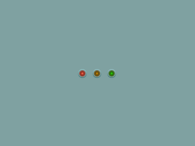 Red, amber, and green animation game lights