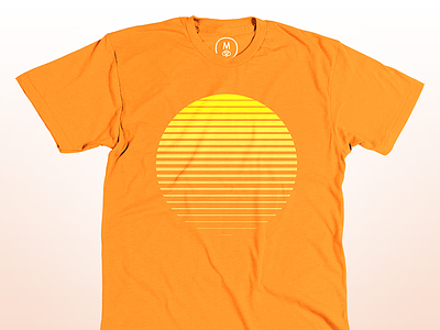 Sunrise gradient orange sol sun t shirt