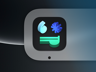 Mac App Icon — Codepoint 3d app icon apple icon icon design indiedev mac macos rendering uidesign unicode