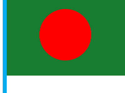 Flag of Bangladesh circle rectangle