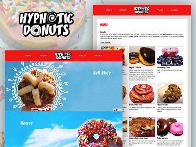 Hypnotic Donuts Site Concept