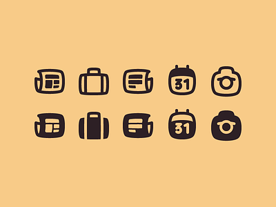 Squircle Icons article calendar camera icon icon design icons news news feed portfolio squircle story superellipse