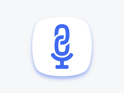 PodLink Branding branding icon identity logo microphone podcasting