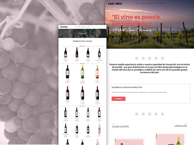 Casa Andia shop wine winery wordpress