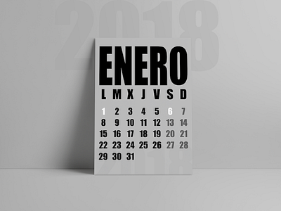 ✖ Calendar Design 2018 ✖