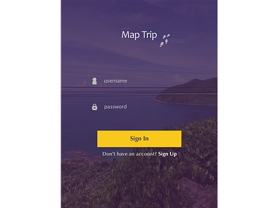 Maptrip app design ios ipad map trip ui