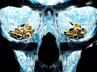 collection 3d 3dart blender design eevee gold graphic design illustration skull