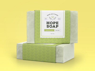 Hope Soap - Weekly Warmup coronavirus covid19 graphic design hope packaging packaging mockup soap soap packaging weekly warmup
