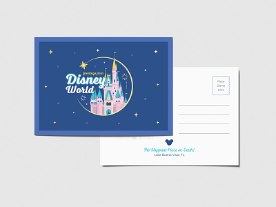 Disney Postcard Mockup