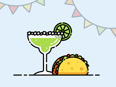 The Ultimate Taco Tuesday birthday celebrate cinco de mayo drink fiesta food illustration lime marg margarita party taco taco tuesday tacos