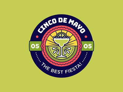 Cinco de Mayo Badge 5 badge badge design cinco de mayo fiesta illustration lime marg margarita