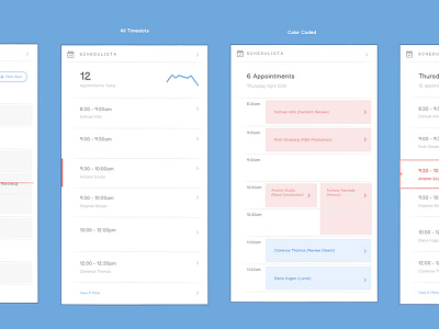 Calendar Concepts for a Dashboard Card