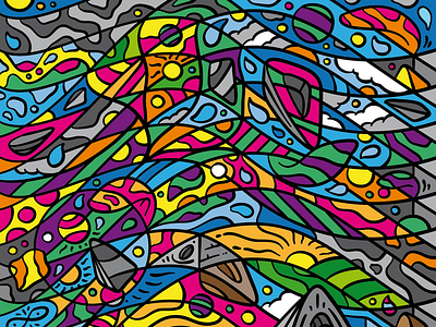 Tropicalia 2020 adobe colors design experimental flow idro51 illustration pattern wacom