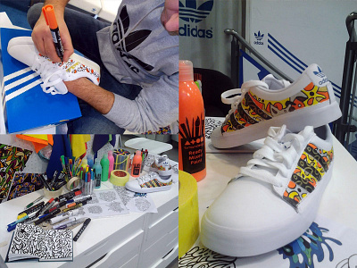 Adidas Originals adidas art collab custom design fashion footlocker originals painting performance shoes style