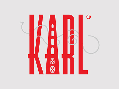 Karl branding california fog francisco identity karl logo mist san sf type