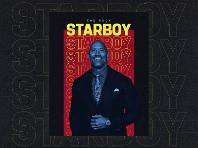 The Rock x Starboy Poster Design Made with Photoshop branding creative design design graphic design illustration logo social social media post typography