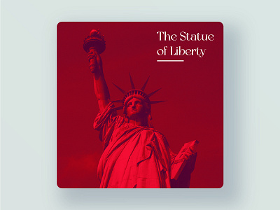 The Statue of Liberty Social Media Post Design branding creative design design graphic design illustration poster social media post typography