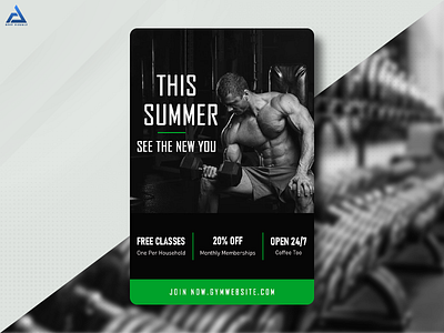 Gym Social Media Post Design creative design design graphic design social media post