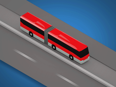 Bus stop, bus go after efects bus c4d round vehicle wheels