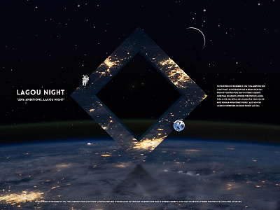 Lagou Night design，earth，visual，activity design，plane visual