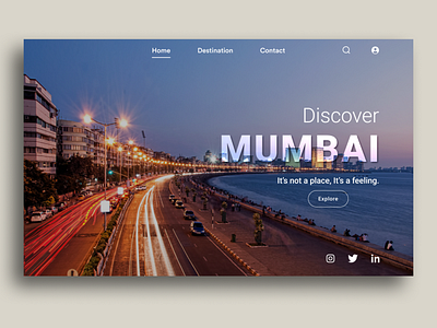 Web Design of Mumbai Tours and Travels