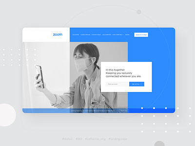 Dailyui Challenge #003 Landing Page