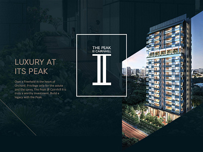 Website design | The Peak @ Cairnhill ll