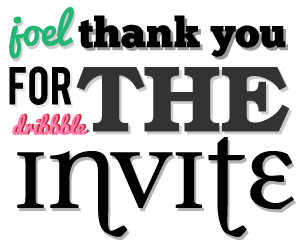 Thanks design joel glovier typography