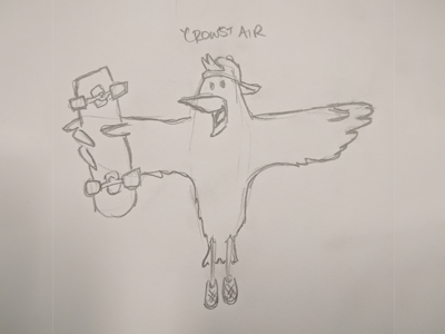 Crowst Air Sketch sk8birds sketch