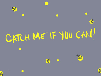 Catch me if you can bugs fireflies summer