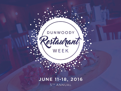 Dunwoody Restaurant Week Logo branding event branding logo restaurant week