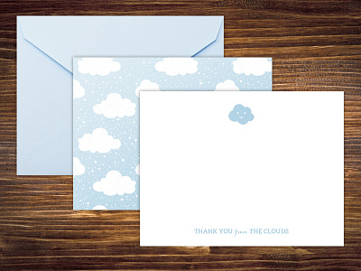 Baby Cloud is on the way baby stationery custom cards