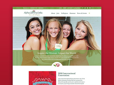 Alpha Gamma Delta alpha gamma delta inspiration sorority web design website