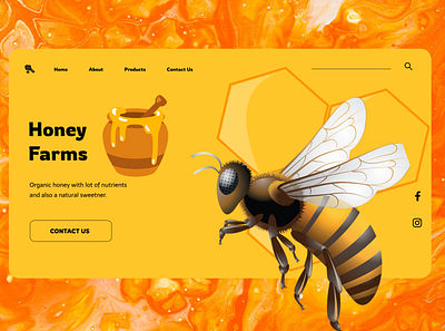 Honey Farms branding design farms figma graphic design honey illustration logo photoshop ui ux vector