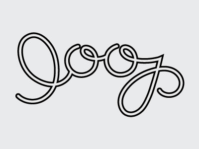 Loop curvy lettering type