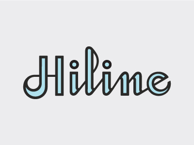 Hiline Option Two branding lettering script