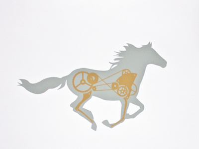 Mechanical Horse poster print silkscreen