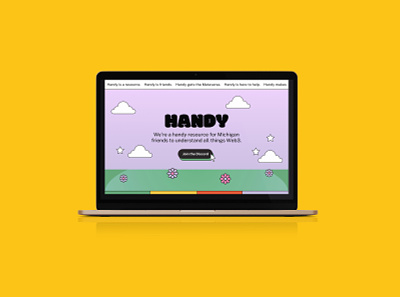 Handy Hero Design agency bitcoin branding design grand rapids graphic design identity illustration mightyinthemidwest nft web design web3