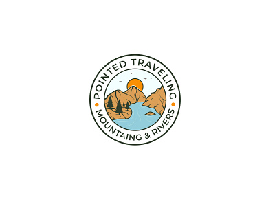 Travel Logo identity design logo logo design logos mountain logo river logo travel agency logo travel logo traveling logo