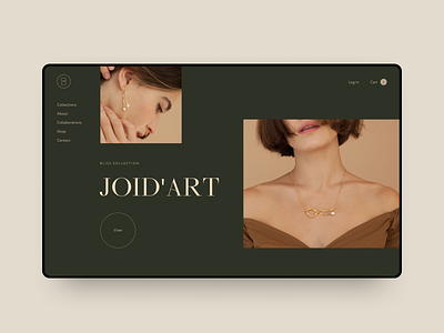 Jewelry Shop Concept concept jewelry minimalism typography webdesign