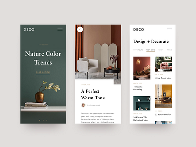 Magazine App Concept app app design decor interior mobile