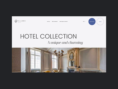 Hotel Redesign Concept animation hotel scroll typography webdesign